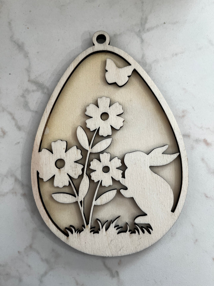 Zajec v jajčki - (naraven) OBESEK ZA VRATA