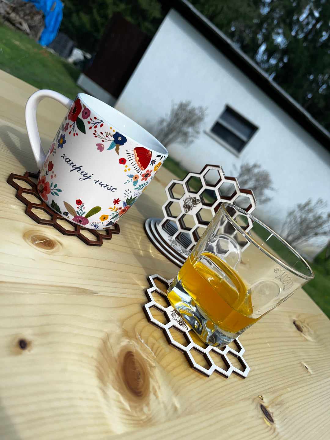 Komplet 6-podstavkov za kozarce SATOVJE