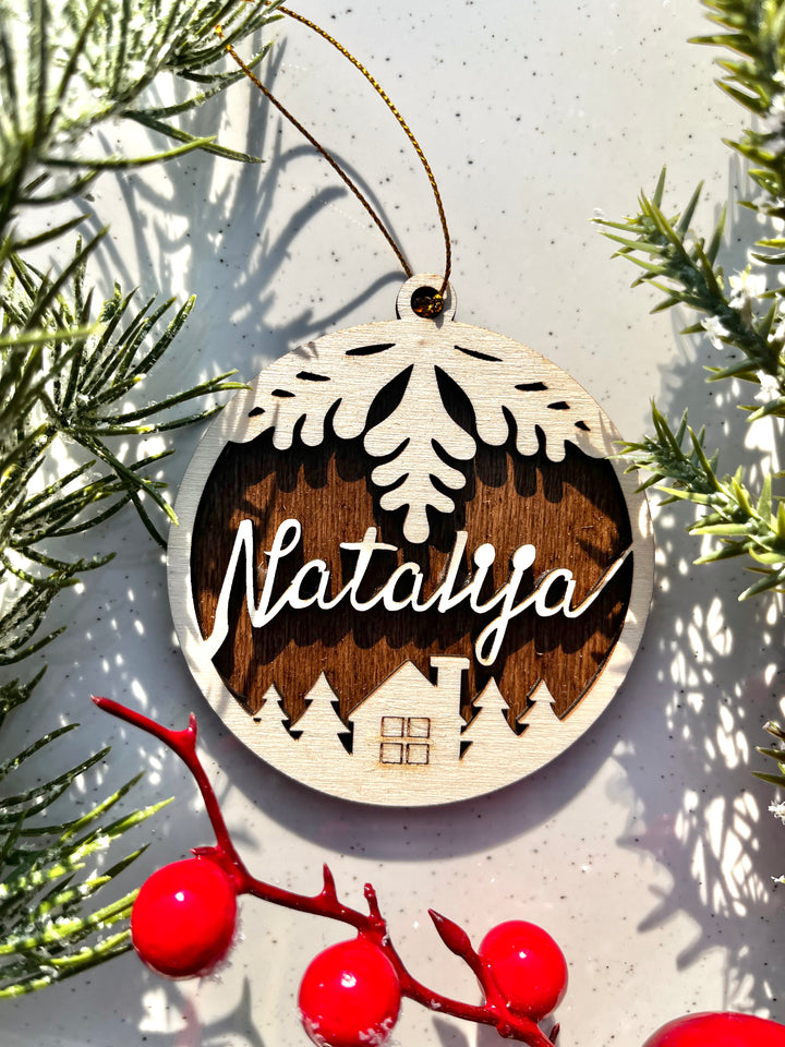 Čarobni personalizirani božični obeski iz lesa